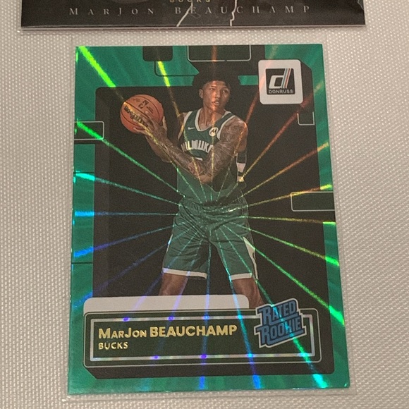 MarJon BEAUCHAMP RATED ROOKIE AND ROOKIE REVOLUTION TRADING CARDS NBA BUCKS - Picture 3 of 4